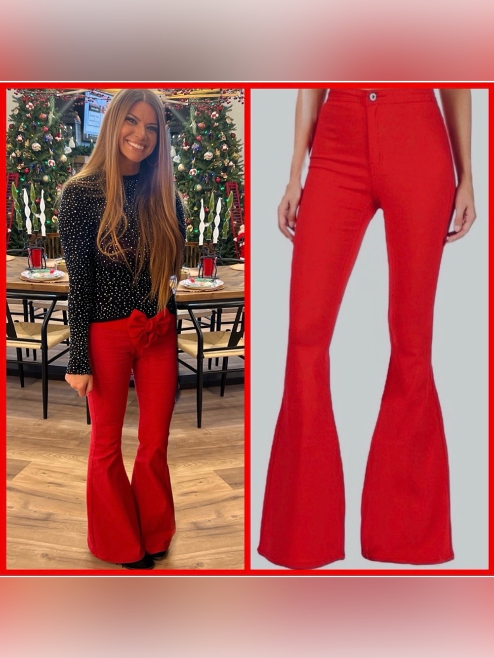 Red Bell Bottoms / Flares
